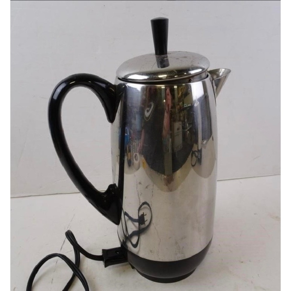 Farberware Superfast Electric Percolator Vintage Coffee Maker Stainless Tested